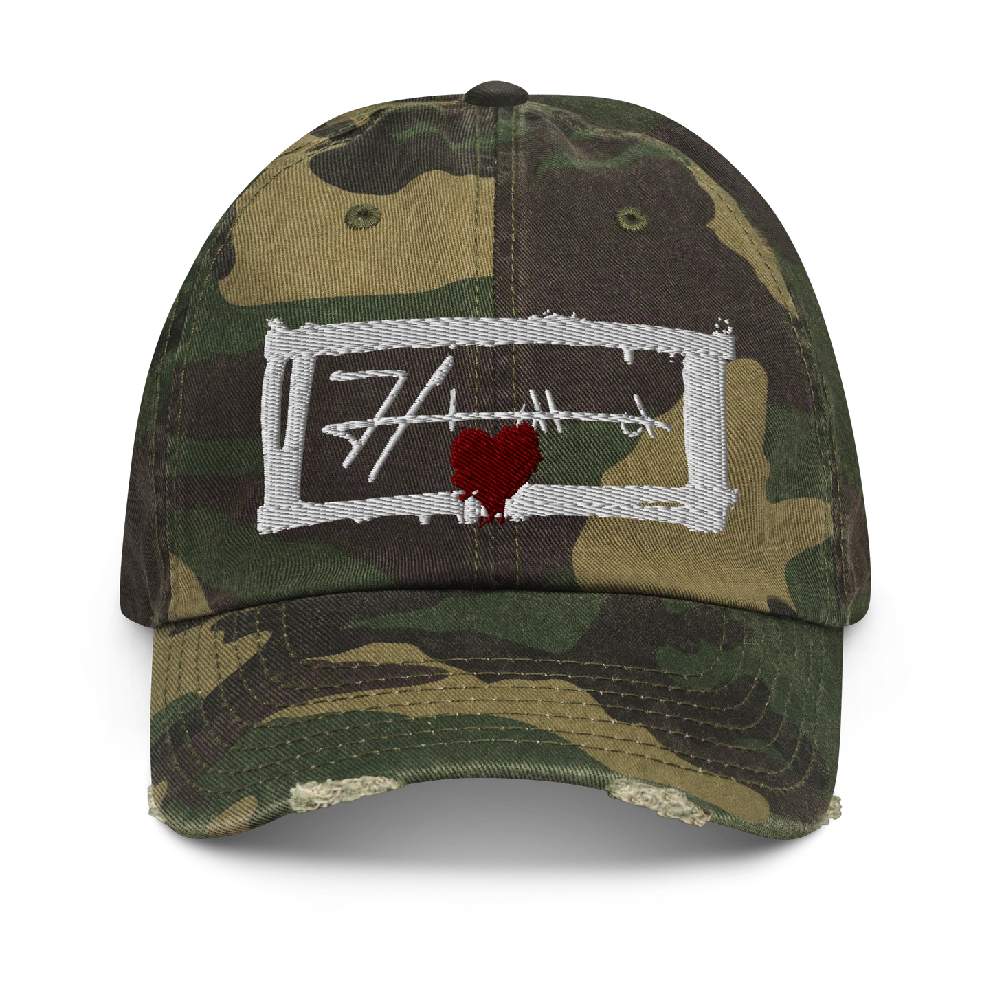 Distressed HIMA Embroidered Hat