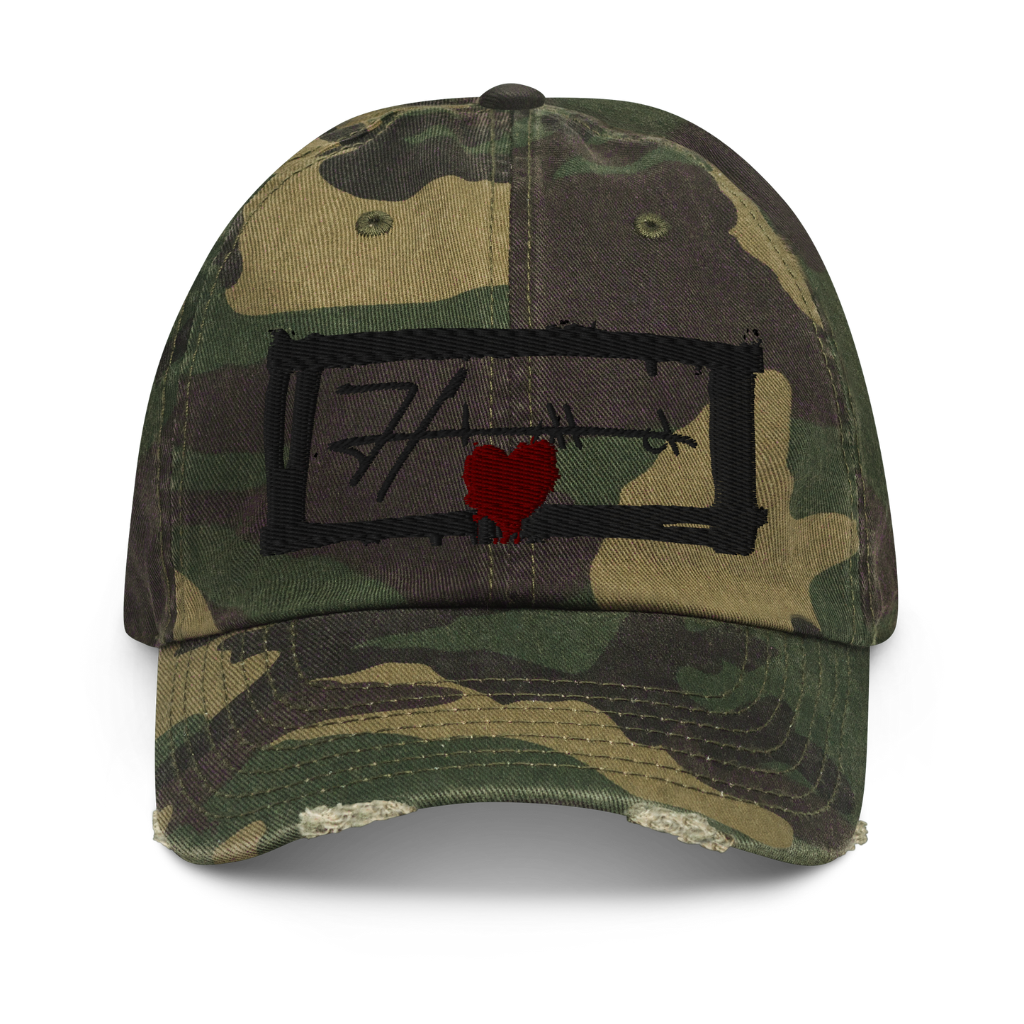 Distressed HIMA Embroidered Hat