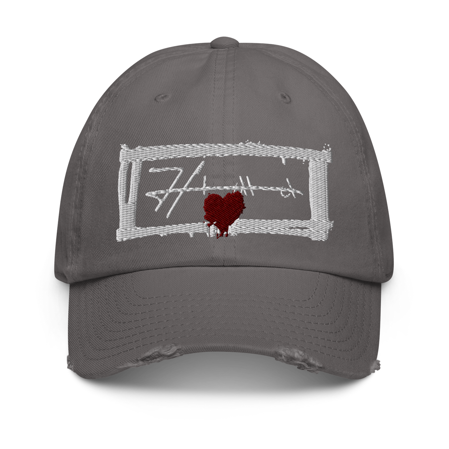 Distressed HIMA Embroidered Hat