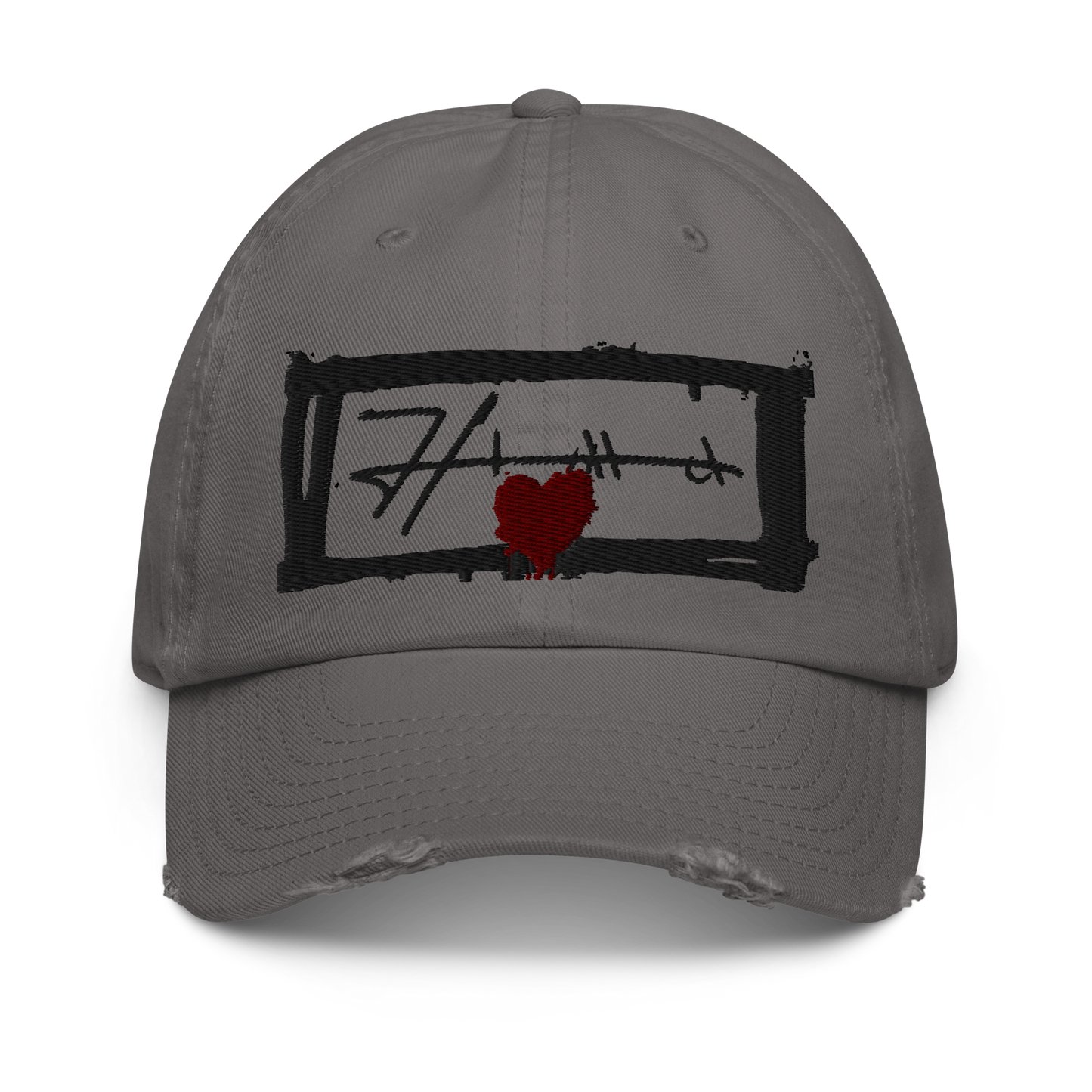 Distressed HIMA Embroidered Hat