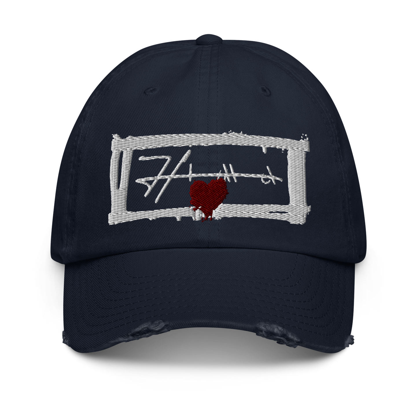 Distressed HIMA Embroidered Hat