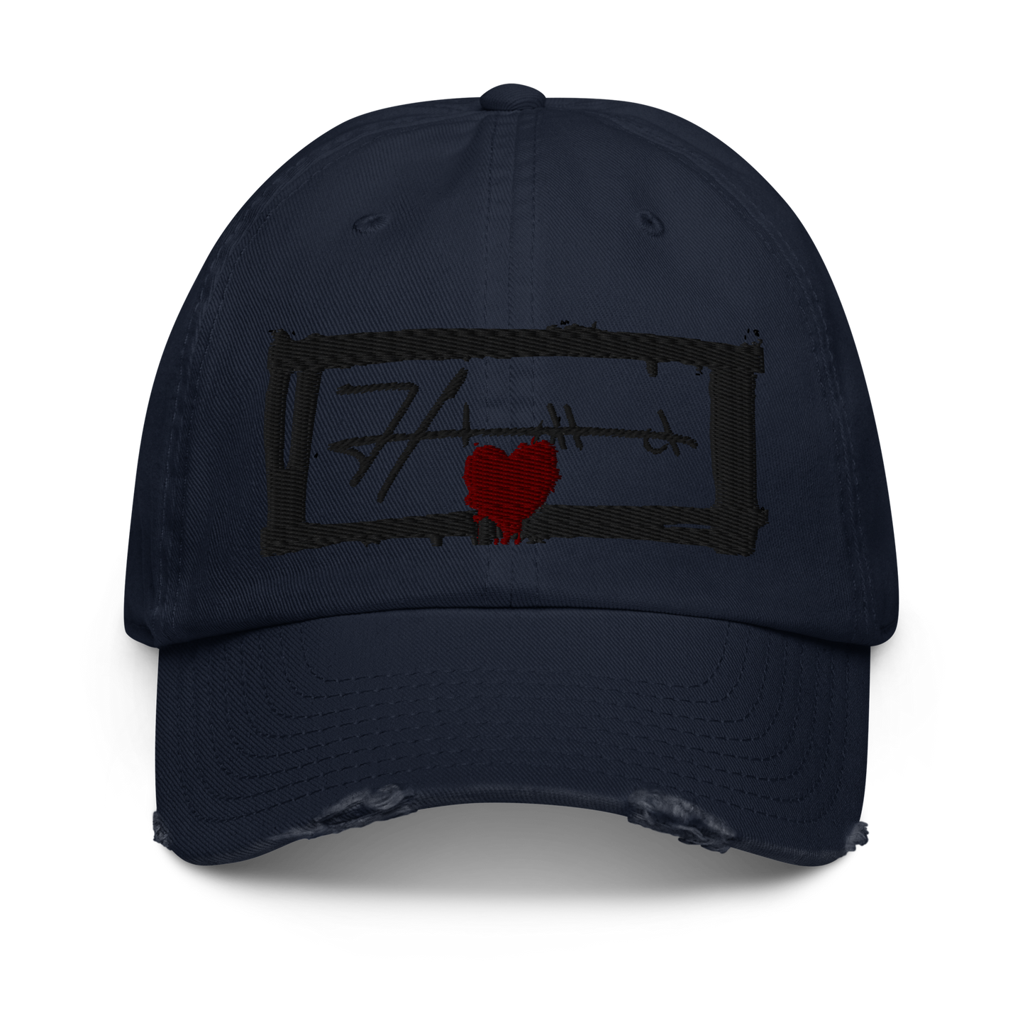 Distressed HIMA Embroidered Hat