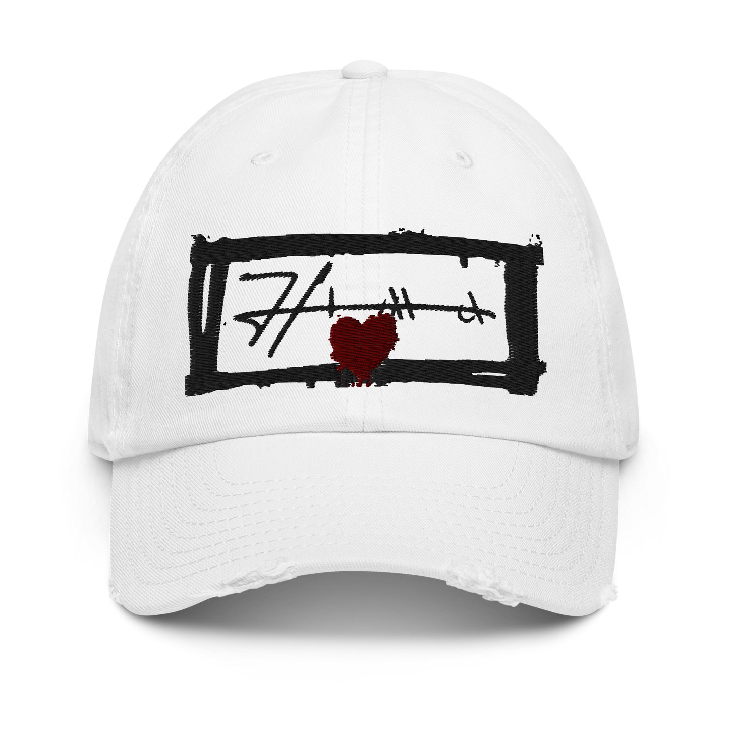 Distressed HIMA Embroidered Hat