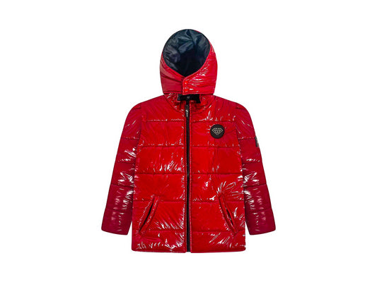 Hima Red Puffer Jacket